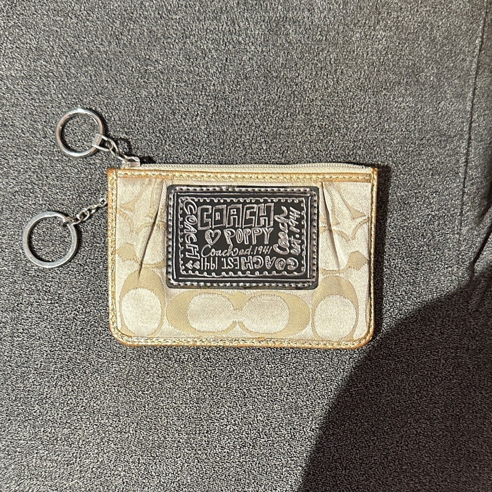 Coach Signature Vintage Poppy chain Wallet